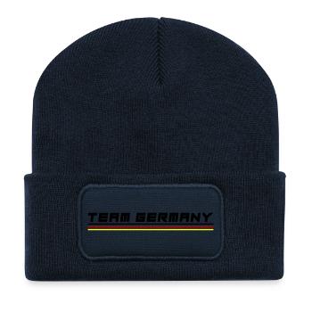 Équipe Allemagne - Beanie recyclé à patch - bleu marine - Devant