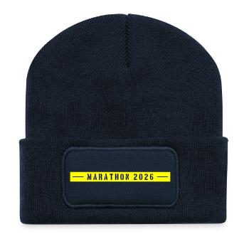 Marathon 2026 - Recycled Patch Beanie - french navy - Front