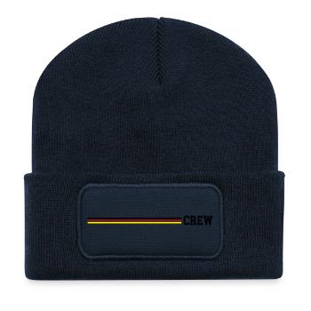 Équipage Pavillon allemand - Beanie recyclé à patch - bleu marine - Devant