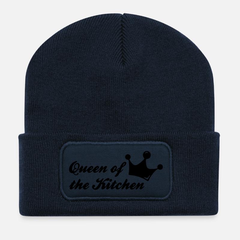 queen of the kitchen - Beanie recyclé à patch - bleu marine