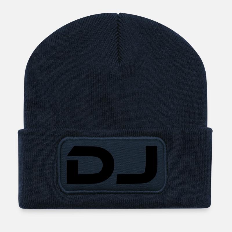 dj - Recycelte Patch Beanie - French Navy
