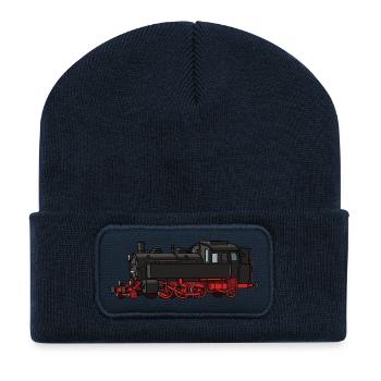 Dampflok - Recycelte Patch Beanie - French Navy - Vorne