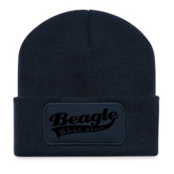 Beagle - Recycelte Patch Beanie - French Navy - Vorne