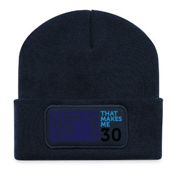 Ich bin 30 Jahre alt, aber.... - Recycelte Patch Beanie - French Navy - Vorne