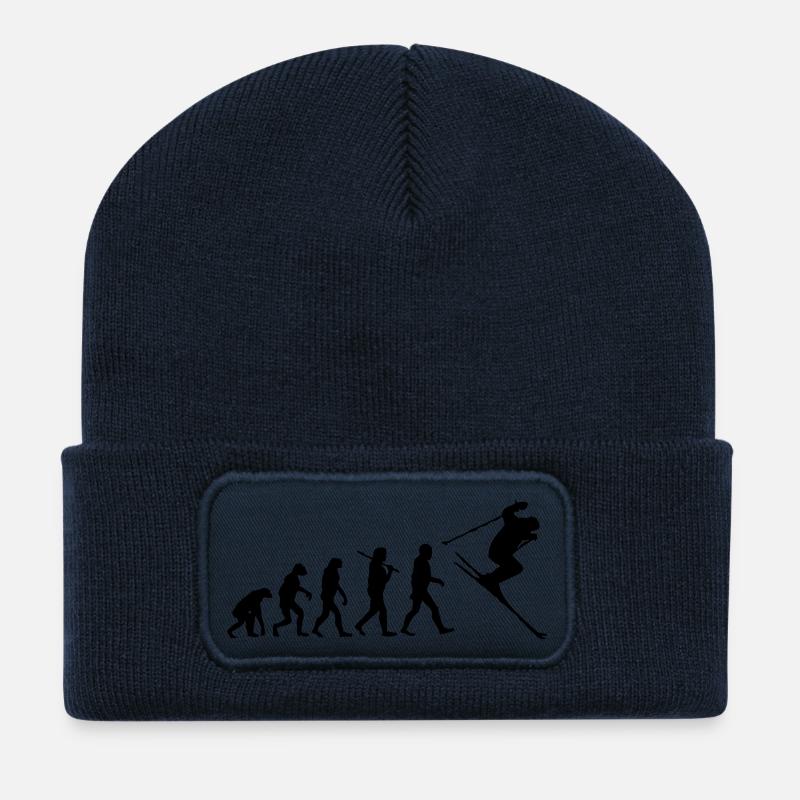 ski - skiing - Recycled Patch Beanie - french navy