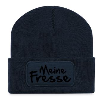 Meine Fresse - Recycelte Patch Beanie - French Navy - Vorne