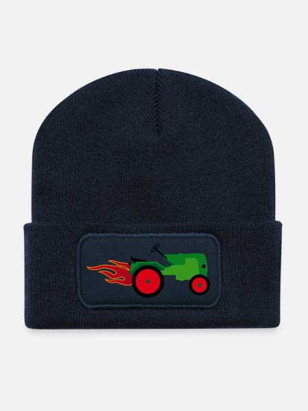 Trecker - Recycelte Patch Beanie - French Navy