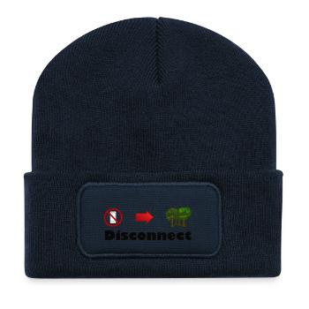 couper - Beanie recyclé à patch - bleu marine - Devant
