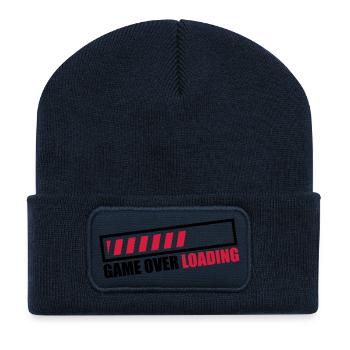 game_over_loading_c2 - Recycelte Patch Beanie - French Navy - Vorne