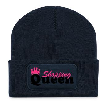 shopping_queen_fa2 - Beanie recyclé à patch - bleu marine - Devant