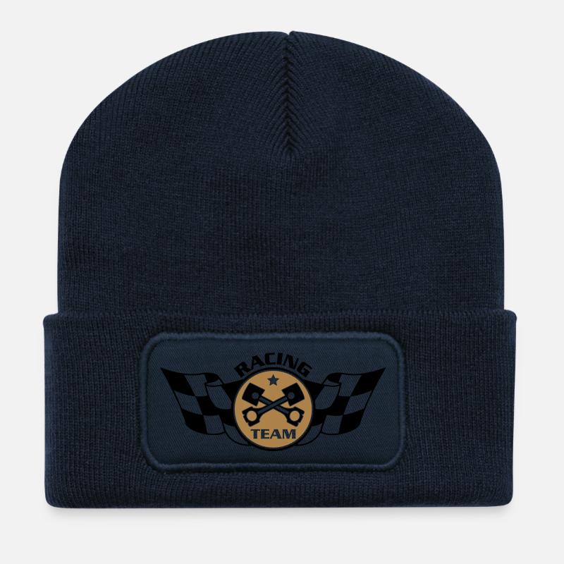 Racing Team 2c - Recycelte Patch Beanie - French Navy