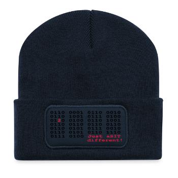 just a BIT different (2) - Recycelte Patch Beanie - French Navy - Vorne