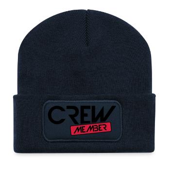 crew member - Recycled Patch Beanie - french navy - Front