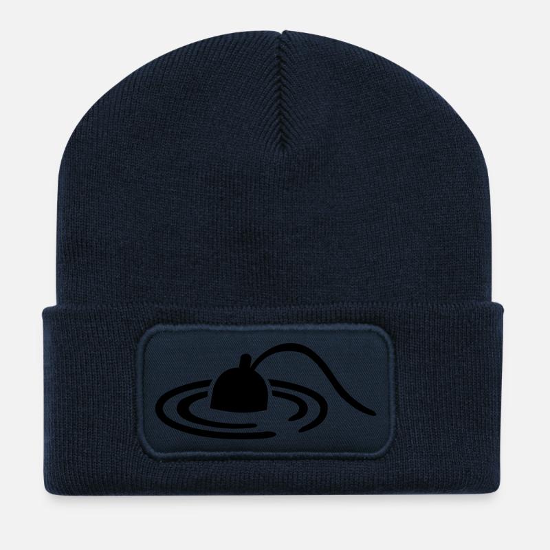 Angeln - Recycelte Patch Beanie - French Navy