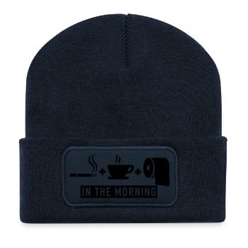 in_the_morning_1f1 - Recycelte Patch Beanie - French Navy - Vorne