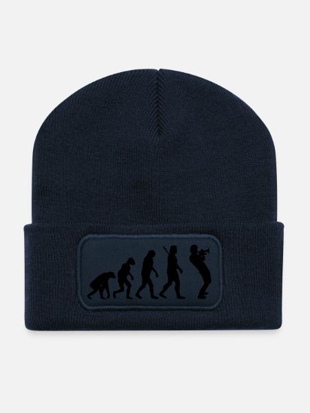 Trompeter - Recycelte Patch Beanie - French Navy