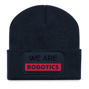 Robotics Robot Robotik Robotique Roboter - Recycled Patch Beanie - french navy - Front