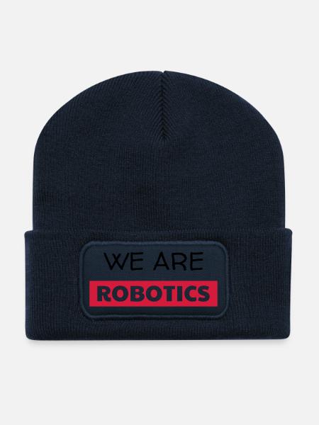 Robotics Robot Robotik Robotique Roboter - Recycled Patch Beanie - french navy