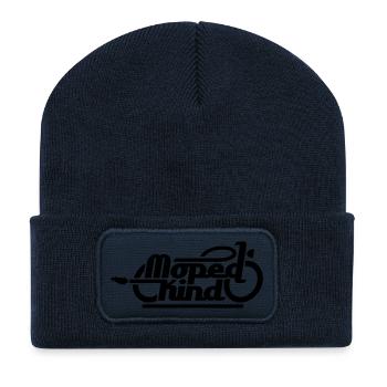 Moped Kind / Mopedkind (V1.0) - Recycelte Patch Beanie - French Navy - Vorne