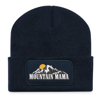 Mountain Mama - Recycled Patch Beanie - french navy - Front