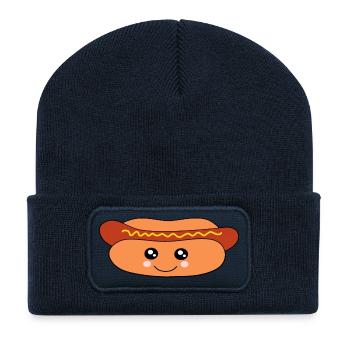 Kawaii, sausages, sausages, butcher - Recycled Patch Beanie - french navy - Front