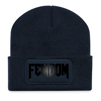 Femdoom - Recycelte Patch Beanie - French Navy - Vorne