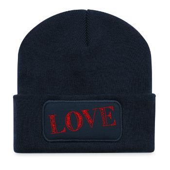 CHRISTMAS. YEAR. ANNIVERSARY. RETIREMENT. DAD. MAMAM. - Recycled Patch Beanie - french navy - Front