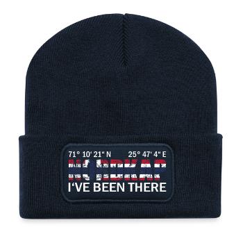 Nordkap Norwegen - Recycelte Patch Beanie - French Navy - Vorne