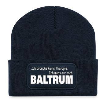 Thérapie BALTRUM - Beanie recyclé à patch - bleu marine - Devant