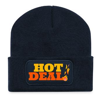Vibrant Fire Dragon Tribal Art - Recycled Patch Beanie - french navy - Front
