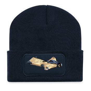 Combinaison ailée - Beanie recyclé à patch - bleu marine - Devant