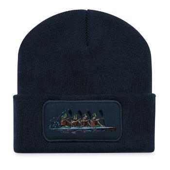 Canoe racing - Recycled Patch Beanie - french navy - Front