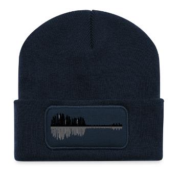 Guitar Skyline - Recycled Patch Beanie - french navy - Front