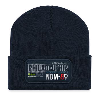 Urbanes Street-Sports-Logo-Design - Recycelte Patch Beanie - French Navy - Vorne