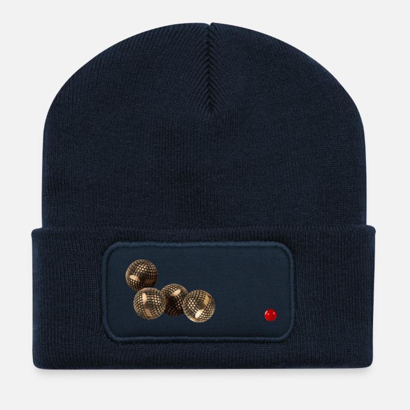 Boule-Spiel - Recycelte Patch Beanie - French Navy
