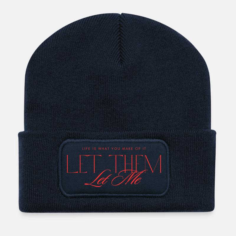Let Them Mindset - Recycelte Patch Beanie - French Navy