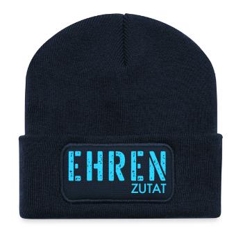 Ehrenzutat Beziehung - Recycelte Patch Beanie - French Navy - Vorne