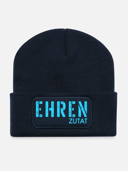 Ehrenzutat Beziehung - Recycelte Patch Beanie - French Navy