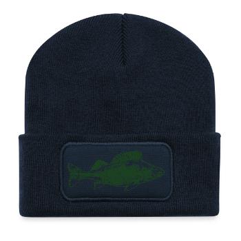 Barsch - Recycelte Patch Beanie - French Navy - Vorne