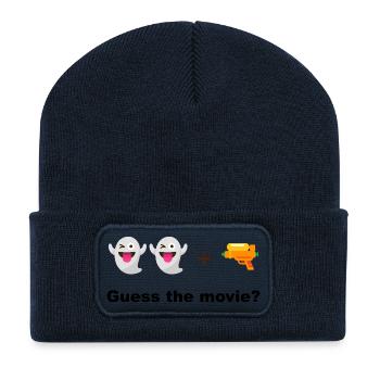 Zwei Geister und Wasserpistole. Rate den Film oder die Datei - Recycelte Patch Beanie - French Navy - Vorne