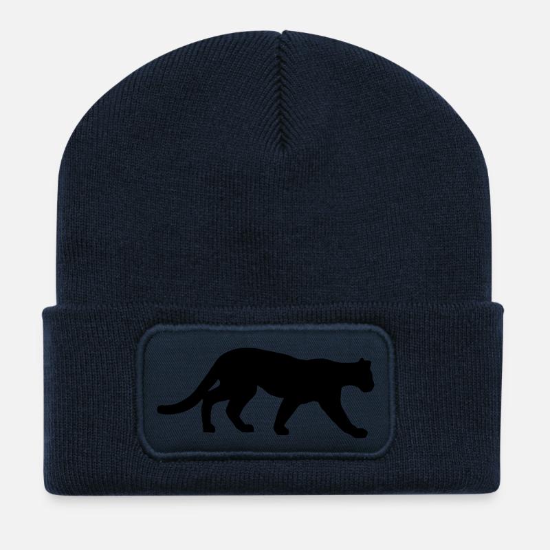 Panther - Recycelte Patch Beanie - French Navy