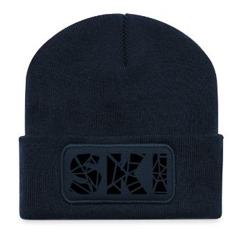 ski - Recycelte Patch Beanie - French Navy - Vorne