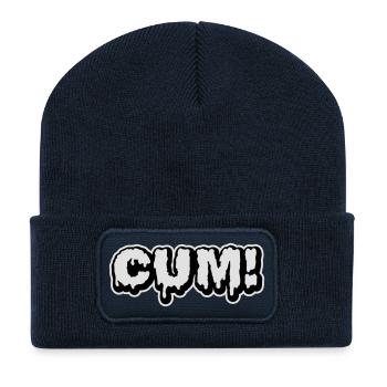 Cum - Recycelte Patch Beanie - French Navy - Vorne