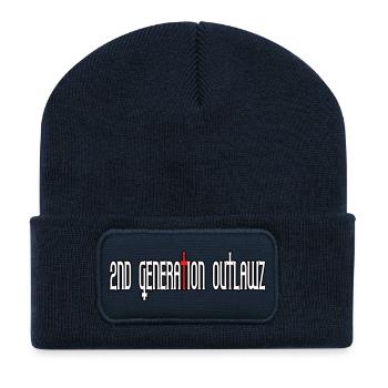 2nd Generation Outlawz / 2go - Recycled Patch Beanie - french navy - Front