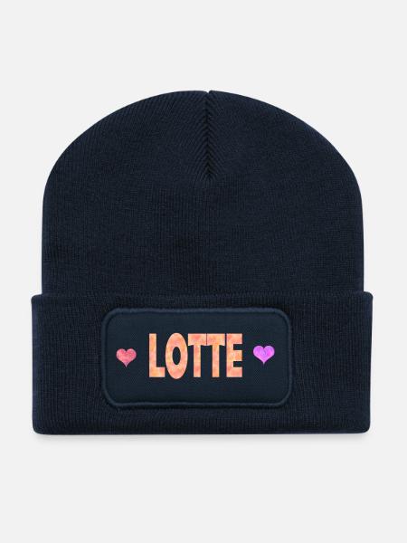 Lotte - Recycelte Patch Beanie - French Navy