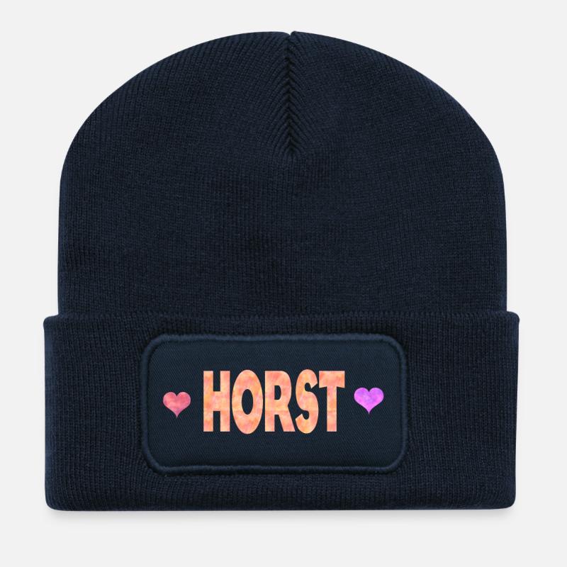 Horst - Recycelte Patch Beanie - French Navy