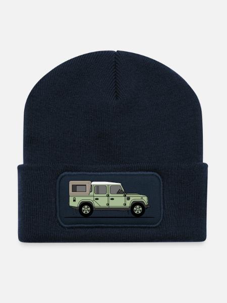 Defender 110 - Pickup - Beanie recyclé à patch - bleu marine