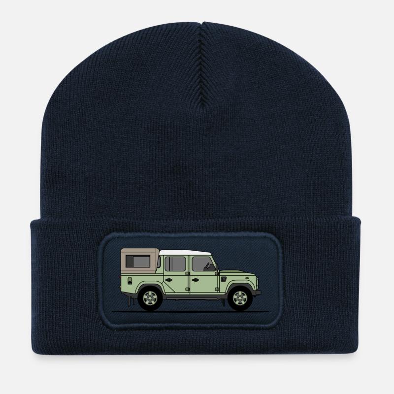 Defender 110 - Pickup - Beanie recyclé à patch - bleu marine