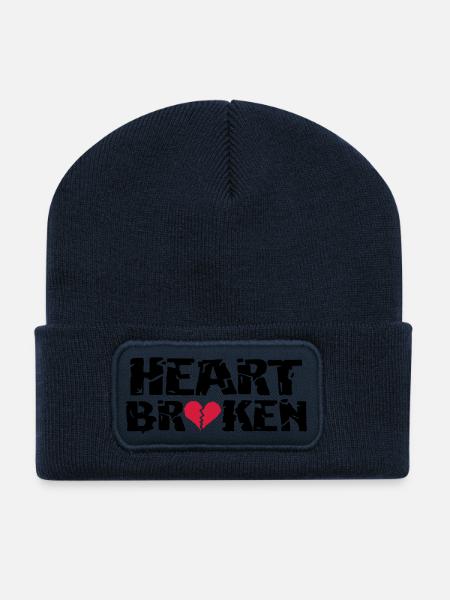 Heart <3Broken - Recycled Patch Beanie - french navy