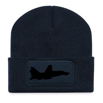 F-14 Tomcat - Beanie recyclé à patch - bleu marine - Devant
